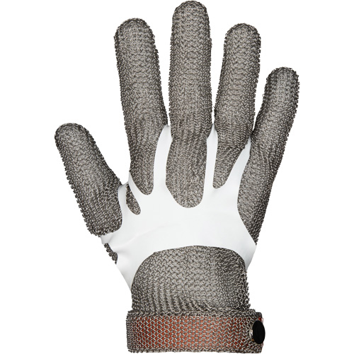 Gants en maille m&eacute;tallique MMG conformes aux normes alimentaires, Taille 2T-petit, Enveloppe en Acier inoxydable, ASTM ANSI niveau A9 Duraquip Inc
