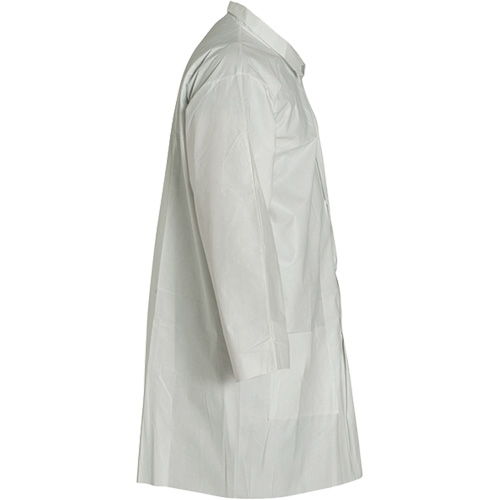 ProShield&reg; 50 Lab Coat, Microporous, White, Small Duraquip Inc