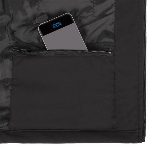 Veste chauffante Softshell, Hommes, Petit, Noir Duraquip Inc