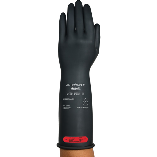 ActivArmr&reg; RIG R014BUL Ultra-Lightweight Electrical Insulated Gloves, ASTM Class 0, Size 11, 14" L Duraquip Inc