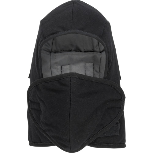 Doublure matelass&eacute;e ignifug&eacute;e Pioneer 766A pour casque de s&eacute;curit&eacute; avec embout buccal amovible, Noir/Gris, Coton/FR-Tech/Modacrylique/Nylon Duraquip Inc