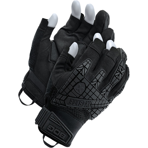 X-Site&reg; Impact Trigger Finger Gloves, Suede Palm, Size 2X-Large Duraquip Inc