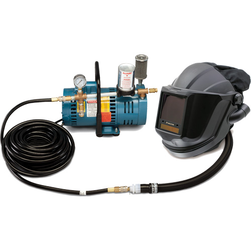 1-Worker MAXSHIELD&reg; Supplied Air Shield & Flip-Front Welding System Duraquip Inc