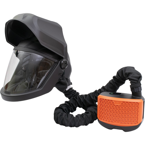 Visi&egrave;re rabattable PEAKAIR DEFENDER & ensemble de souffleur X90VX, Respirateur &agrave; masque/Masque de soudage, Pile Lithium-ion Duraquip Inc