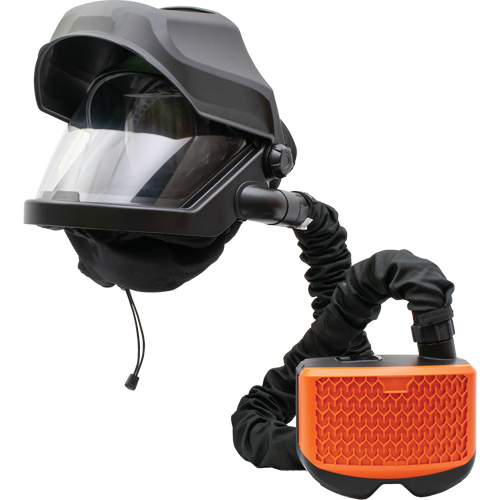 PEAKAIR MAXSHIELD&reg; with Flip-Front & X90VX ADF Blower Kit, Facepiece Respirator, Lithium-Ion Battery Duraquip Inc