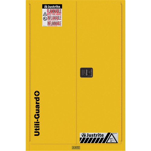 Armoire de s&eacute;curit&eacute; pour produits inflammables Utili-Guard+, 45 gal., 2 Porte(s), 43" La x 65" h x 22" p Duraquip Inc