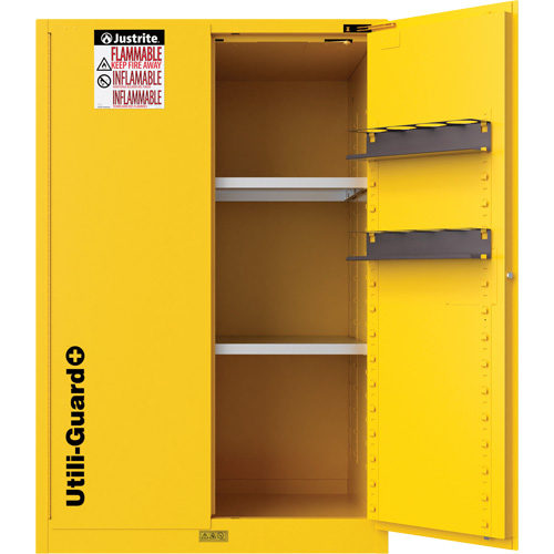 Armoire de s&eacute;curit&eacute; pour produits inflammables Utili-Guard+, 45 gal., 2 Porte(s), 43" La x 65" h x 22" p Duraquip Inc