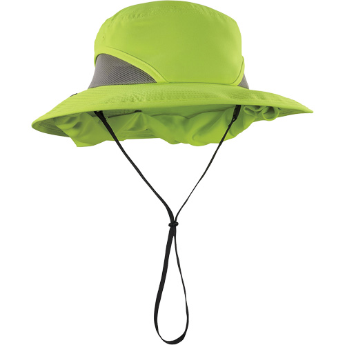Chapeau de garde forestier 8934 Chill-Its avec prot&egrave;ge-nuque, petit/moyen, Lime haute visibilit&eacute; Duraquip Inc