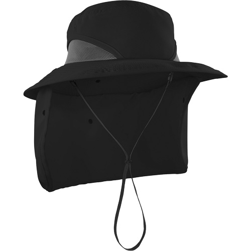 Chapeau de garde forestier 8934 Chill-Its avec prot&egrave;ge-nuque, petit/moyen, Noir Duraquip Inc