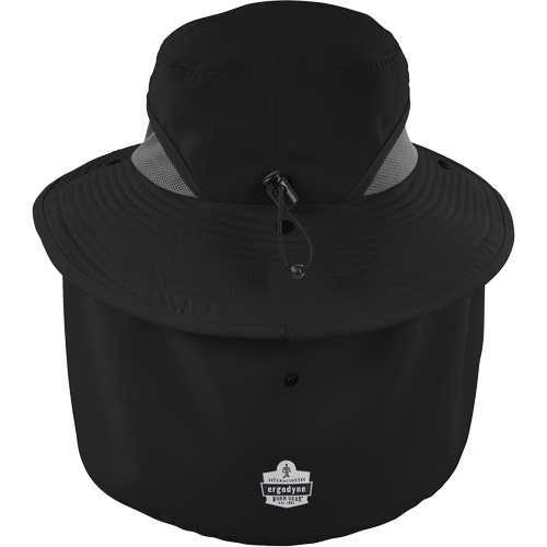 Chapeau de garde forestier 8934 Chill-Its avec prot&egrave;ge-nuque, petit/moyen, Noir Duraquip Inc