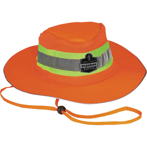 Chapeau de soleil de garde forestier GloWear 8935, grand/tr&egrave;s-grand, Orange haute visibilit&eacute;, Polyester Duraquip Inc