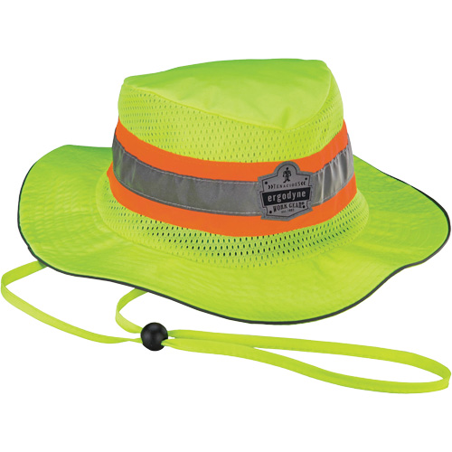 Chapeau de soleil de garde forestier GloWear 8935, grand/tr&egrave;s-grand, Jaune lime haute visibilit&eacute;, Polyester Duraquip Inc
