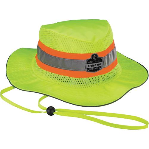 Chapeau de soleil de garde forestier de refroidissement en microfibre Chill-Its 8935MF , petite/moyenne, Lime haute visibilit&eacute; Duraquip Inc