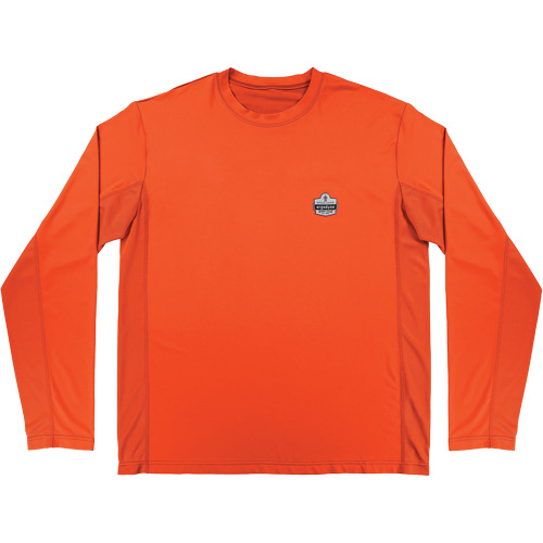 Chemise de refroidissement &agrave; manches longues avec protection solaire et UV Chill-Its 6689, Orange, Petit Duraquip Inc