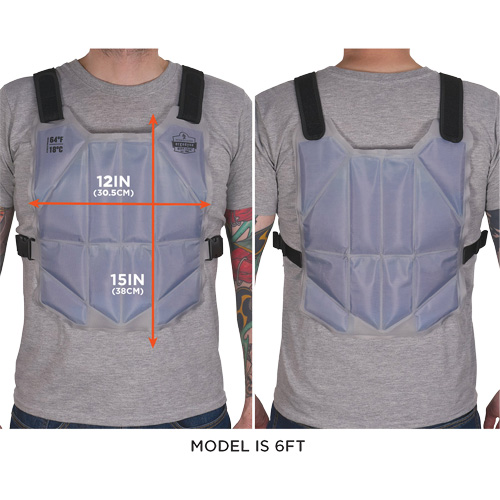 Veste de refroidissement de changement de phase Chill-Its6210, Taille unique, Bleu Duraquip Inc