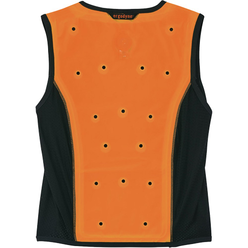 Chill-Its 6685 Dry Evaporative Cooling Vest with Zipper Closure, 3X-Large, Orange Duraquip Inc