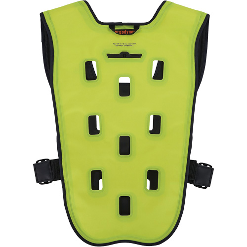 Chill-Its 6685 Dry Evaporative Cooling Vest with Zipper Closure, 2X-Large/3X-Large, High Visibility Lime-Yellow Duraquip Inc