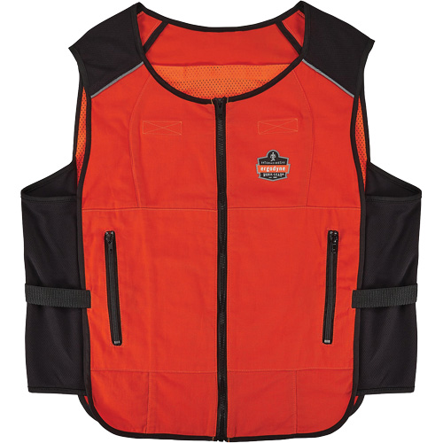 Chill-Its 6255 Lightweight Phase Change Cooling Vest (Vest Only), Large/X-Large, Orange Duraquip Inc
