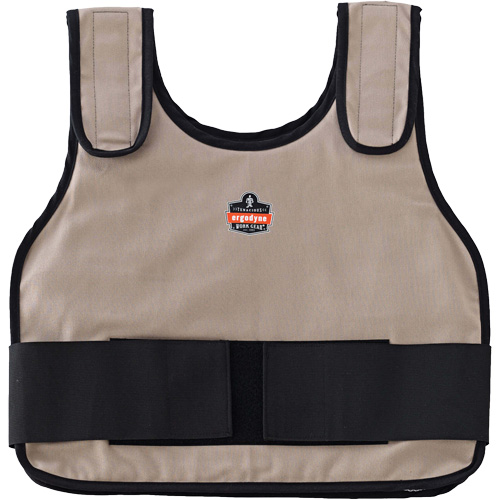 Chill-Its 6230 Standard Phase Change Cooling Vest with Rechargeable Packs, Large/X-Large, Khaki Duraquip Inc
