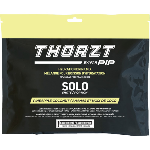 M&eacute;lange de boisson hydratante sans sucre en portion unique THORZT, Emballage-portion, Ananas-noix de coco Duraquip Inc