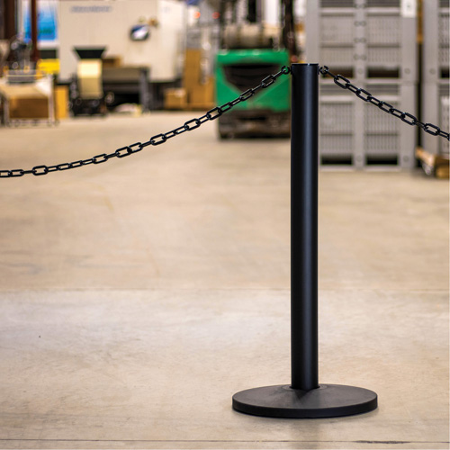 Industrial Stanchion, 37" High, Red Duraquip Inc
