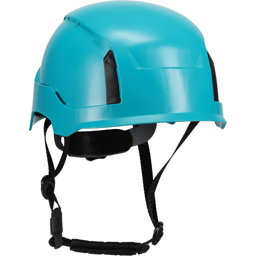 RZRBack Industrial Climbing Helmet, Meets CSA Type 1, Ratchet Suspension, Non-Vented Duraquip Inc