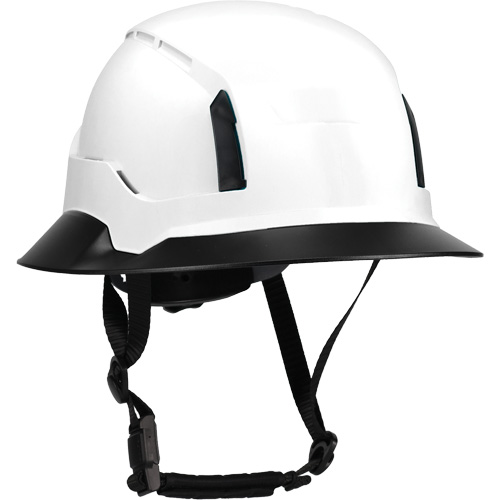 Wide Clip-On Full Brim for RZRBack Climbing Helmet, White Duraquip Inc