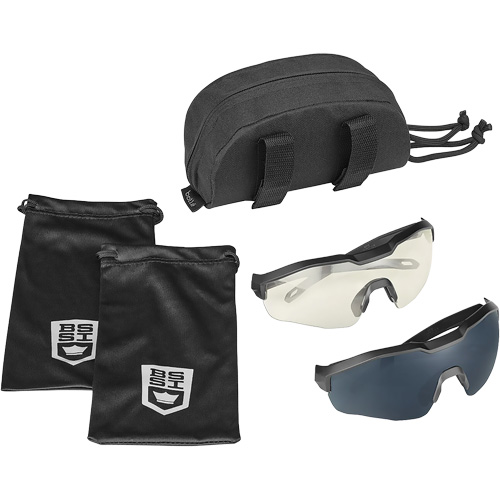 MY6 Safety Glasse Eyeshield Kit, Clear/Smoke Lens, Anti-Fog/Anti-Scratch, ANSI Z87+ Duraquip Inc