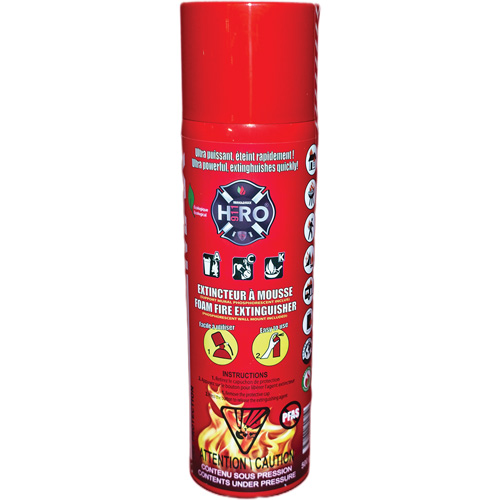 Extincteur Hero 911 sans PFAS, ACK, Capacit&eacute; 500 ml Duraquip Inc