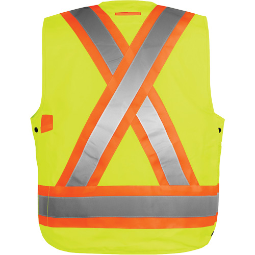 Veste haute visibilit&eacute; pour arpenteur, Orange haute visibilit&eacute;, 5T-Grand, Polyester Duraquip Inc