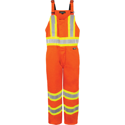 Salopette non doubl&eacute;e haute visibilit&eacute;, 3T-Grand, Orange haute visibilit&eacute; Duraquip Inc