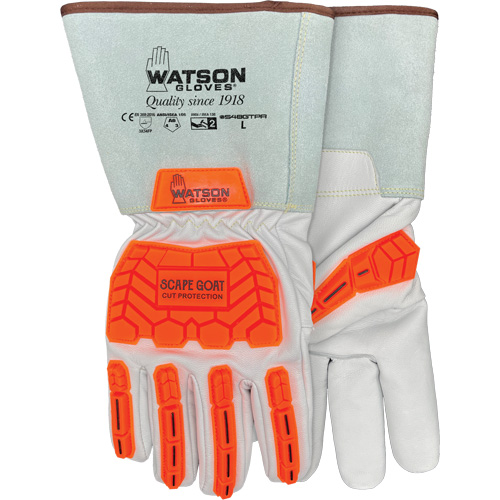 Gants r&eacute;sistants &agrave; la coupe Scape Goat, T-petit, Paume en Ch&egrave;vre, Poignet Manchette/Conducteur Duraquip Inc