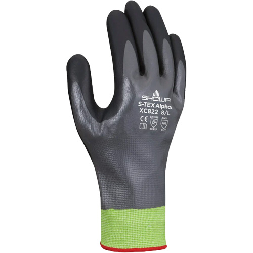 Gants r&eacute;sistants &agrave; la coupe S-TEX Alpha XC822, Taille 2T-Grand/10, Calibre 18, Rev&ecirc;tement Nitrile, Enveloppe en Tungst&egrave;ne, ASTM ANSI niveau A6 Duraquip Inc