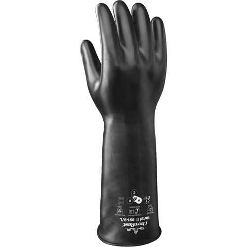 Gants r&eacute;sistant &agrave; l'acide & aux produits chimiques 981, Taille 2T-Grand/11, 14" lo, Caoutchouc butyle/Viton, 28 mils Duraquip Inc