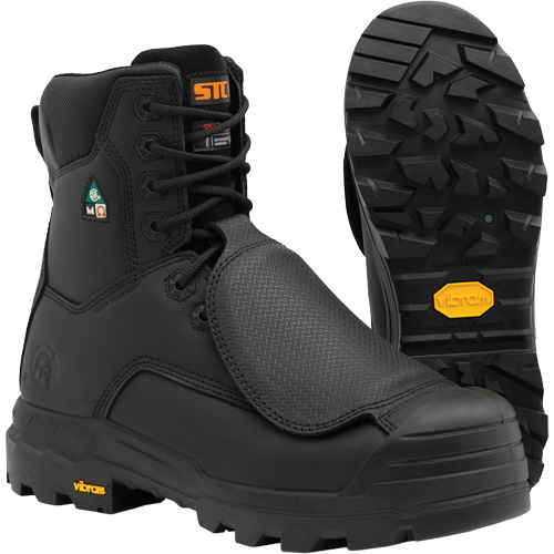 Bottes de travail Vulcan avec protecteur m&eacute;tatarsien &agrave; l'ext&eacute;rieur, Cuir, Taille 6, Imperm&eacute;able Duraquip Inc