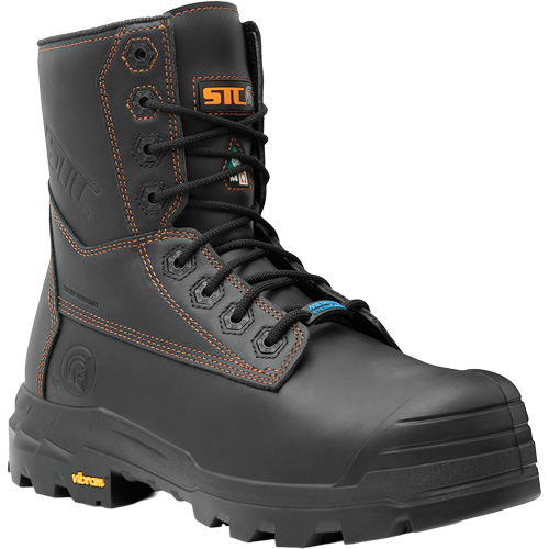 Metpro Flex Work Boots with Metguard, Leather, Size 8, Impermeable Duraquip Inc