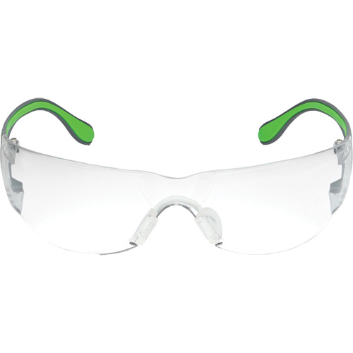 Adapt Lite Grey/Green Safety Glasses, Clear Lens, Anti-Fog/Anti-Scratch, ANSI Z87+/Meets/Exceeds CSA Z94.3 Duraquip Inc