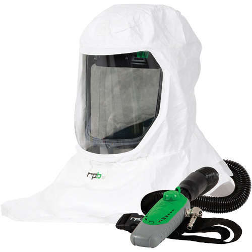 T-Link Respirator with Bump Cap, Breathing Tube & C40, Loose Fitting Hood & Faceshield Duraquip Inc