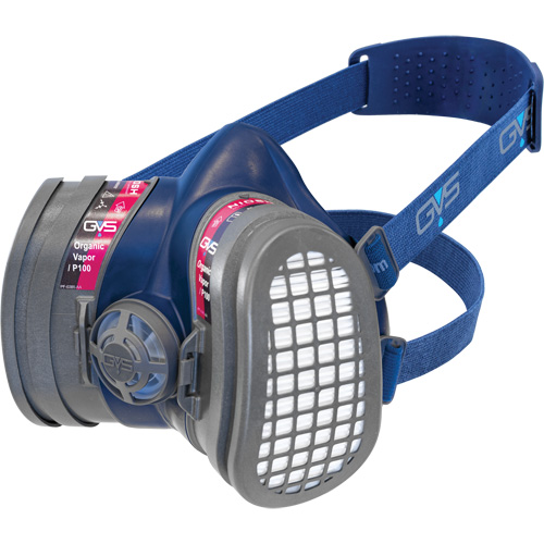 Respirateur Elipse &agrave; profil bas OV/P100 NIOSH avec filtres de rechange, &eacute;lastom&egrave;re/Thermoplastique, Moyen/grand Duraquip Inc