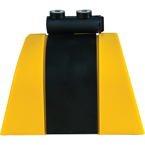 HAZLOK Safety Barrier System, Plastic, Magnetic Mount, 30', Black and Yellow Tape Duraquip Inc
