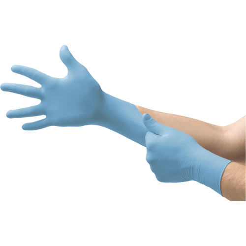 Gants jetables Vesatility 92-134 MICROFLEX, 10/9,5/T-Grand, Nitrile, 2,76-mil/3,94-mil, Sans poudre, Bleu, Classe 2 Duraquip Inc