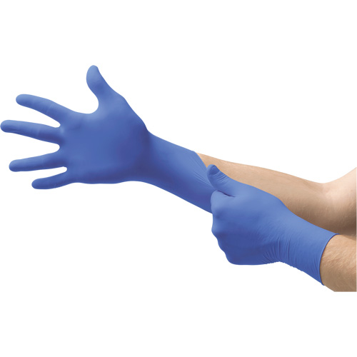 Gants jetables N21 MICROFLEX, 10/9,5/T-Grand, Nitrile, 4,7 mils/5,5-mil, Sans poudre, Cobalt, Classe 2 Duraquip Inc