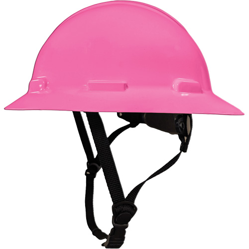 LIDGUARD&reg; Full Brim Hardhat with Chinstrap, Meets CSA Type 1, Ratchet Suspension, Vented Duraquip Inc