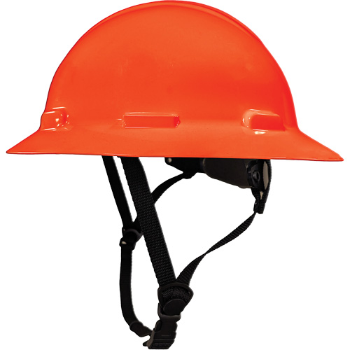 Casque de s&eacute;curit&eacute; &agrave; bordure compl&egrave;te LIDGUARD avec mentonni&egrave;re, R&eacute;pond aux normes CSA type 2, Suspension Rochet, Ventil&eacute; Duraquip Inc