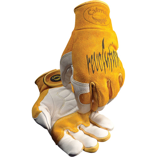 Caiman&reg; Premium TIG/MIG Welder's Gloves with Hook & Loop Closure, Split Cowhide, Size X-Large Duraquip Inc