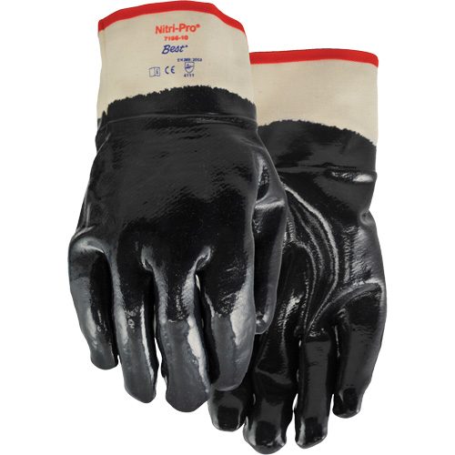 Gants enduits Nitri-Pro, 9/Grand, R&ecirc;vetement Nitrile, Enveloppe en Jersey/Coton Duraquip Inc