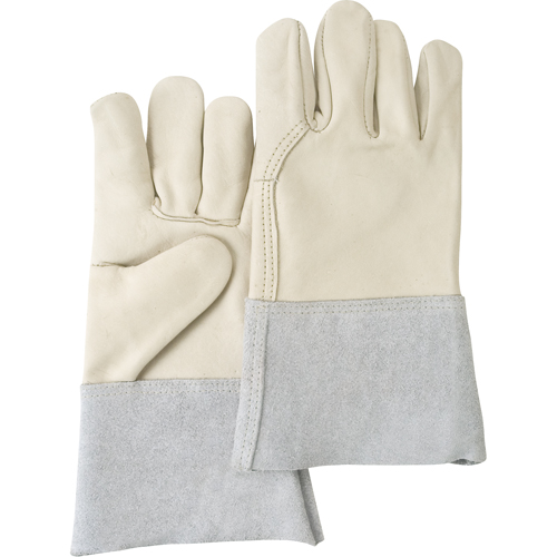 Standard-Duty Work Gloves, Large, Grain Cowhide Palm Duraquip Inc