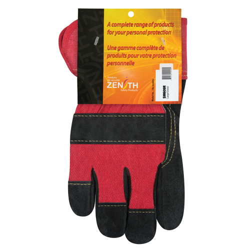 Superior Warmth Winter-Lined Fitters Gloves, Large, Split Cowhide Palm, Thinsulate Inner Lining Duraquip Inc