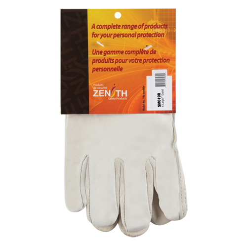 Gants de conducteur doubl&eacute;s pour l'hiver, T-Grand, Paume en Cuir fleur de vache, Molleton Duraquip Inc