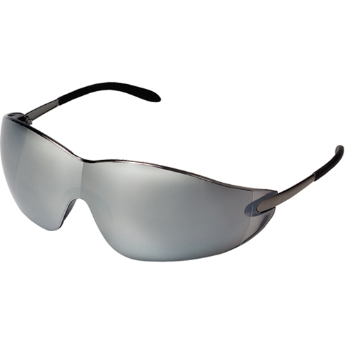 Blackjack&reg; Safety Glasses, Silver/Mirror Lens, Anti-Scratch, ANSI Z87+/Meets/Exceeds CSA Z94.3 Duraquip Inc